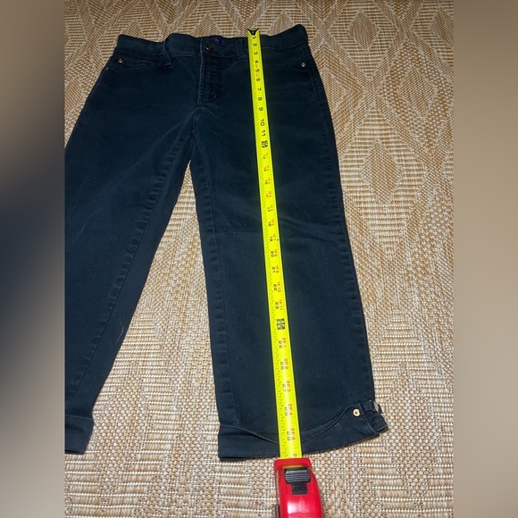 NYDJ Women's Black Cropped Denim Jeans, Size 6 - Picture 5 of 10